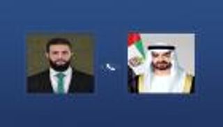 محمد بن زايد يبحث مع الشرع القضايا والتطورات الإقليمية