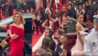 مهرجان كان.. يسرا وأمينة خليل ونادين نسيب نجيم على السجادة الحمراء