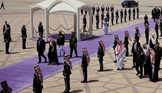 ترامب لدى وصوله الرياض