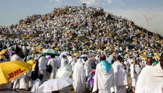 حجاج على صعيد عرفات