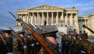 عرض عسكري خلال تنصيب ترامب 2017