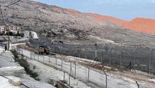 الحدود بين سوريا ومرتفعات الجولان المحتلة من قبل إسرائيل 