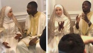 عثمان ديمبلي وزوجته