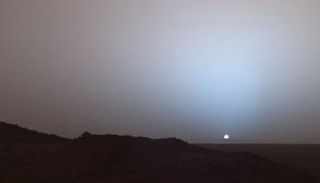 صورة الغروب كما التقطت من المريخ