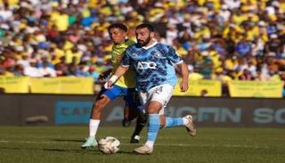 جانب من مباراة صنداونز وبيراميدز