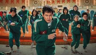 لقطة من المسلسل الكوري لعبة الحبار