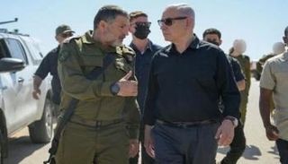 رئيس الوزراء الإسرائيلي بنيامين نتنياهو والجنرال ديفيد زيني