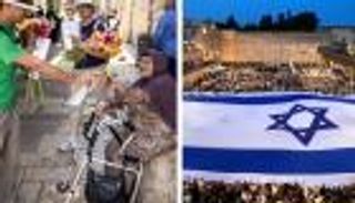 علَم «يخنق» ووردة «لا تفك القيود».. القدس بين مسيرتين