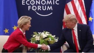 ترامب وفون دير لاين