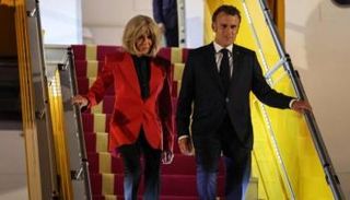 الرئيس الفرنسي وزوجته