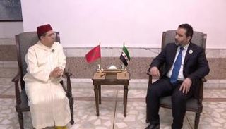 وزير الخارجية السوري أسعد الشيباني ونظيره المغربي ناصر بوريطة
