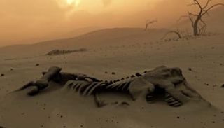 بقايا ديناصور