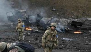 جنود أوكران في ساحة المعركة