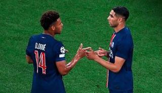 احتفال حكيمي وديزيري دوي