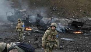 جانب من القتال  في أوكرانيا