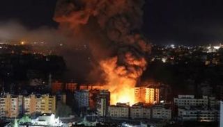 قصف إسرائيلي سابق للضاحية الجنوبية في بيروت