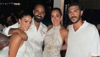 حفل زفاف أمينة خليل وأحمد زعتر في اليونان