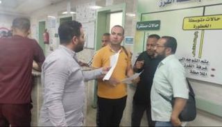 من المستشفى التي تم نقل المصابين إليه