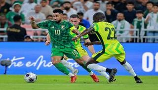 جانب من مباراة السعودية وأستراليا