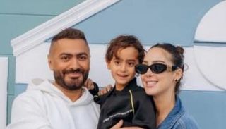 تامر حسني وبسمة بوسيل وابنهما