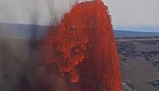 الحمم البركانية من بركان كيلاويا 