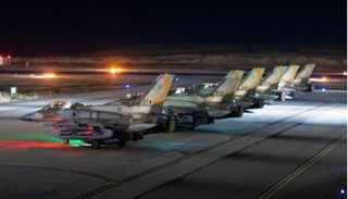 جانب من المقاتلات الإسرائيلية المستخدمة في الهجوم