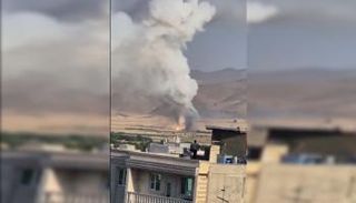 جانب من الهجوم الإسرائيلي على منطقة أسد أباد