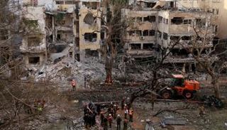 جانب من آثار الضربات الإيرانية في إسرائيل