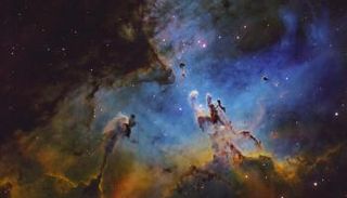 "أعمدة الخلق" كما تم تصويرها من مرصد الختم الفلكي بالإمارات