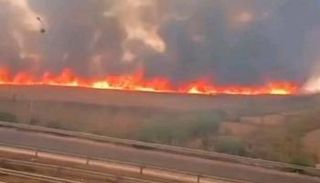 حريق بباجة التونسية