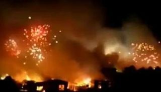 انفجار المصنع في الصين