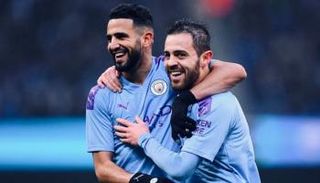 رياض محرز وبرناردو سيلفا في مانشستر سيتي