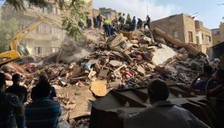 العقار المنهار في السيدة زينب