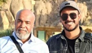 عبدالرحمن ووالده الراحل سليمان عيد 