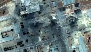 صورة للدمار في موقع أصفهان النووي