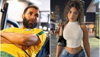 كريم بنزيما والعارضة ميليسا إم