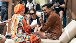 شريف سلامة خلال كواليس فيلم "بروفة فرح" 