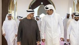 الشيخ محمد بن زايد آل نهيان وأمير قطر