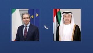 اتصال هاتفي بين الشيخ عبدالله بن زايد آل نهيان ووزير خارجية أيرلندا