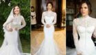 فستان مستوحى من صوفيا لورين.. لورين سانشيز تتألق في زفاف أسطوري