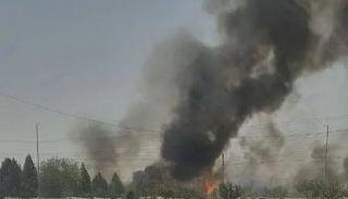 حريق جنوب طهران