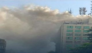 حريق سنترال رمسيس