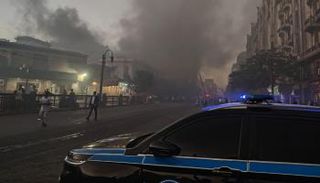 حريق سنترال رمسيس 