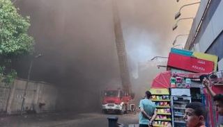 حريق سنترال رمسيس 