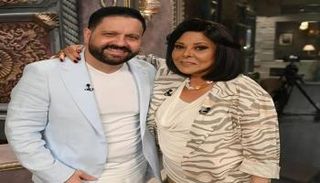 الفنانة إسعاد يونس والفنان إدوارد