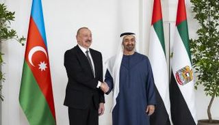 الشيخ محمد بن زايد آل نهيان ورئيس أذربيجان
