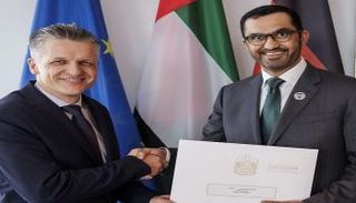 سلطان الجابر يسلم الرسالة لرئيس المستشارية الاتحادية الألمانية