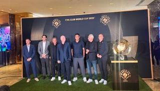 جانب من المؤتمر الصحفي لجياني إنفانتينو