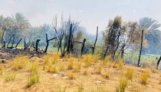 حرائق بالعوينات الليبية