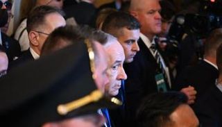 نتنياهو في مبنى الكونغرس الأمريكي